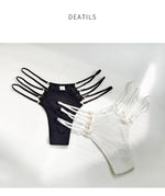 Ice Silk Sports Panties Sexy Women Underwear Low Waist Crotch Cotton Hollow Out Sex G String Female Seamless Briefs