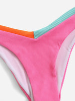 ZTVitality Contrast Binding Triangle Women's Swimsuit High Cut Sexy Bikini 2022 New Arrival Biquini Padded Bra Push Up Swimwear