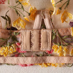 Sexy Floral Fancy Lingerie Lace Embroidery Fairy Seamless Tulle Underwear See Through Exotic Sets for Women Fahion Bilizna Set