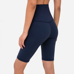 Solid Color Soft Athletic Cycling Women Yoga Short leggings Compression Support Sweat-Wickin Comprehensive Training Sportswear