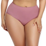 BEAUWEAR Big Size Panties for Woman Plus Size Underwear Plain Thin Underpants 0XL 1XL 2XL 3XL 4XL 5XL-2025#P