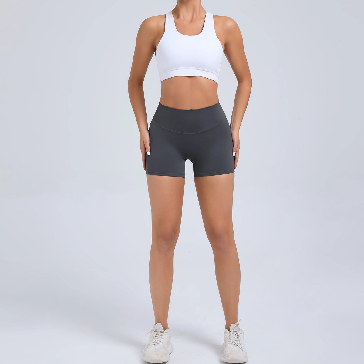 Peach Butt Fitness Shorts Women's Exercise Three-Quarter Pants Cargo Air Dry Pocket Yoga Tight Lift Summer