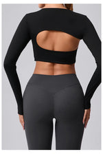 Women's Brushed Long Sleeve Yoga T-shirt Lightweight Quick-Dry Sports Tunic for Outdoor Running, Fitness & Multi-Sport