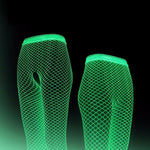 Stockings Women Lingerie Tights Party Sexy Fluorescent Socks High StretchCosplay Long Socks Summer Ultra Thin Fishnet Sock