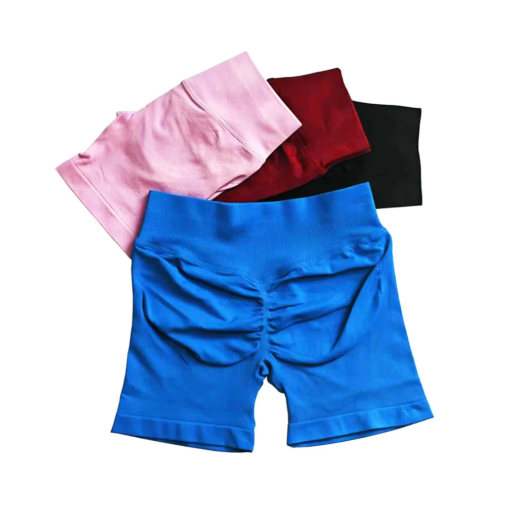 NCLAGEN Impact Shorts Women Low Rise Workout Gym Clothes Running Seamless Sports Leggings Scrunch Booty Hip Lifting Yoga Shorts