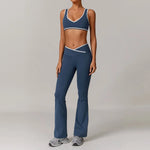 Yoga Set2 Pieces Workout Outfits Fitness Sportswear Gym Tracksuit High Waist Leggings Sports Bra Athletic Wear Women Clothes
