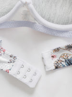 2-Pieces High quality Women's Flower Printed Bra Underwear Set Women's Autumn/Winter New Underwear Underwear Underwear A2173