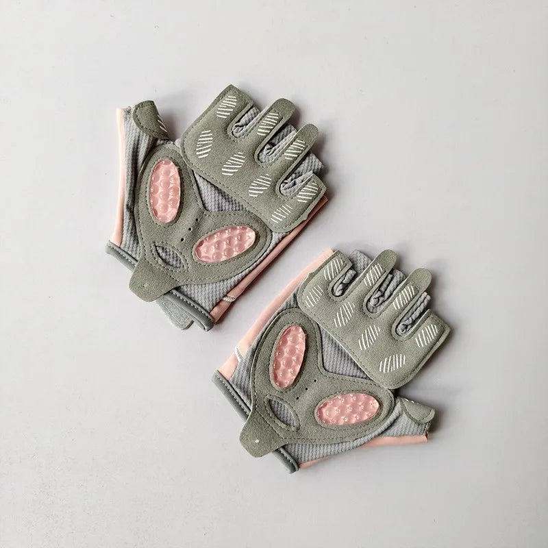 Women's Half Finger Fitness Protective Gloves Anti-Slip Wear-Resistant Sports Gloves for Cocoon Protection