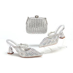 doershow Italian colorful Shoes And Bag Sets For Evening Party With Stones Italian Leather Handbags Match Bags!HNM1-1