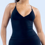 V Neck Gym Top Longline Yoga Tops Women Clothes Thin Strap Sports Shirts High Elastic Workout Vest Push Up Fitness Tank Top Yoga