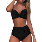 Womens Long Board Shorts Women High Waisted Bikini Sexy Push Up Two Piece Swimsuits Swimsuit Tops for Women with Underwire