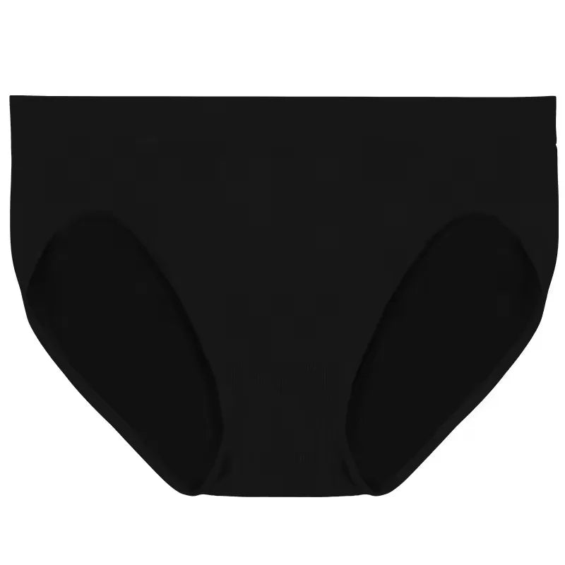 1pcs Mid Rise Women Panties Solid Cotton Breathable Female Underwear Seamless Lady Briefs Soft Underpants