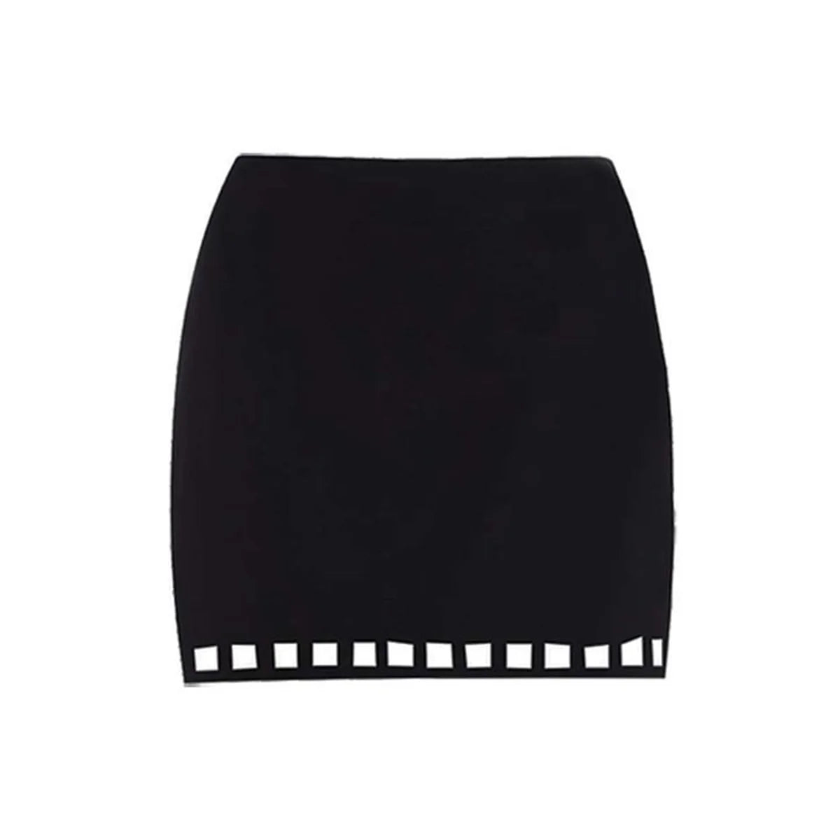 New 2Pcs Black Hollow Swimsuit Women Sexy Swimwear With Midi Skirt Push Up Bikini Female Biquini Bathingsuit Bodysuit Beachwear