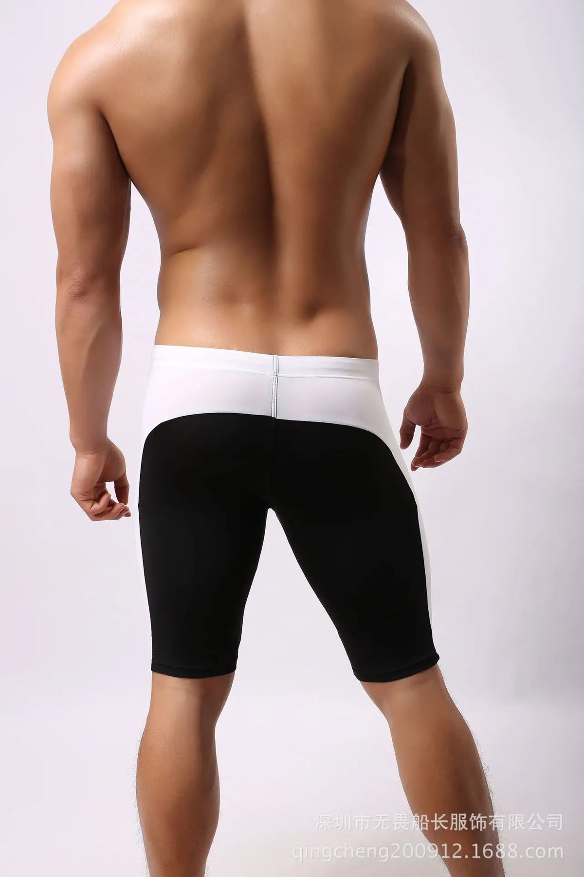 Men's Swimming Trunks Fitness Shorts Casaul Beach Vaction Style For Man Color Blocked Drawstring Elastic Waist Beach Shorts KD14