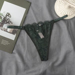 New Sexy PinkWomen's Underwear Low-Waisted Sexy Thong Attractive Breathable Women Panties Bra Rhinestone FashionComfort Br