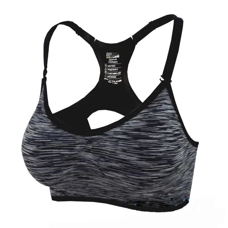 women yoga wireless cross back sports bra quick dry shock proof fitness push up yoga running bra active sportswear vest tops