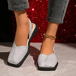 2026 New Low Heels Sandals Slip on Summer Shoes for Women Trend Fashion Platform Women