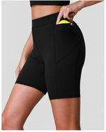 Naked High Waisted Yoga Shorts Women Quick Drying Side Pocket Cycling Pants Outdoor Abdominal and Hip Lifting Sports Shorts