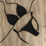 2026 Multicolor Textured Adjustable Tie Side Push Up Sexy Bikini Padded Swimwear For Women Beach Bathing Suit