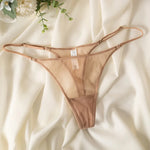 Lace Mesh Women Briefs Sexy Thong Transparent Panties Underwear Low Waist Girls G String Seamless Lingerie Fitness T Back