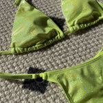 Shiny Bikini Set 2025 Women Luxury Bling Purple Neon Green Push Up Micro Swimsuit Summer Bathing Suit Thong Swimwear Biquini