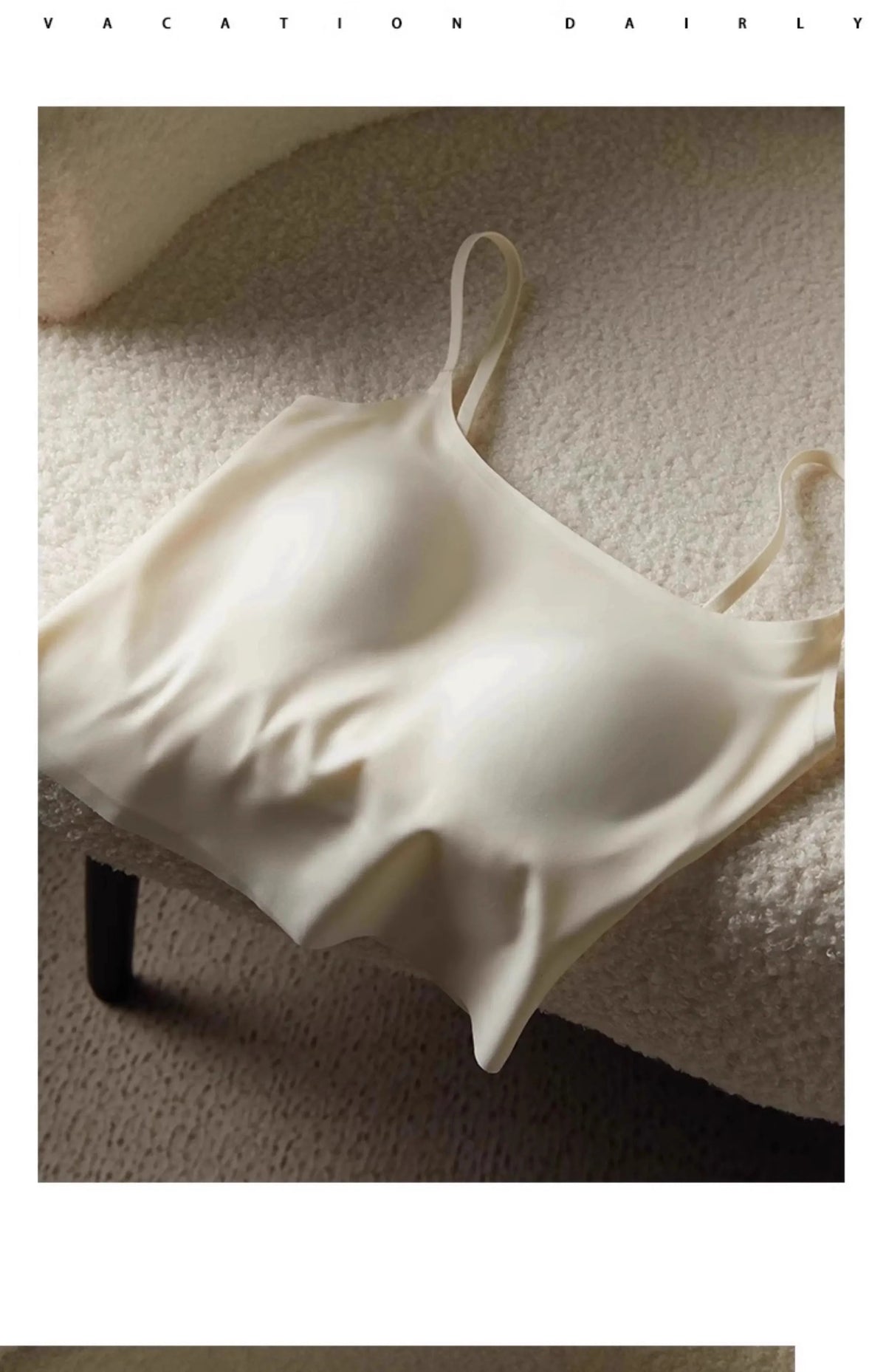 Women's Seamless Bras Top - MOYISU Invisible Chest Pad Camisole Anti-Peep Undershirt with Versatile Strap & Flattering Back Cut