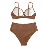 Push Up Bikini Leopard Swimsuit Women Sexy Solid Swimwear Female Floral Bathing Suit Ruched Beachwear XL High Waist Bikini 2026