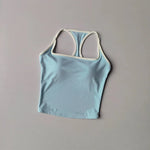 Women's Cross-Back Yoga Sports Vest One-Piece Cup Versatile Training Fitness Bra Colorful Fitness Clothing for Active Women