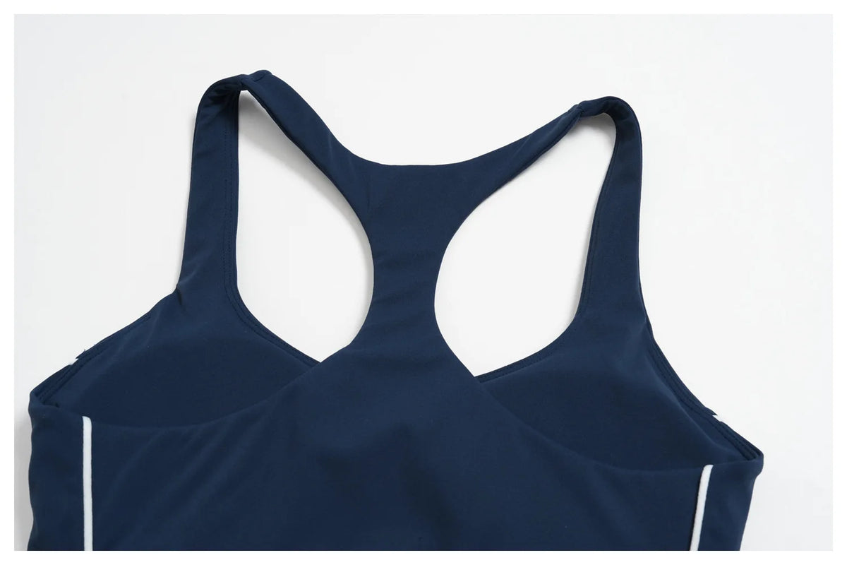 Quick Drying Shaved Tight Yoga Suit for Women Color Contrast Slim Sports Bra High Waist Shorts Running Fitness Suits Tracksuit