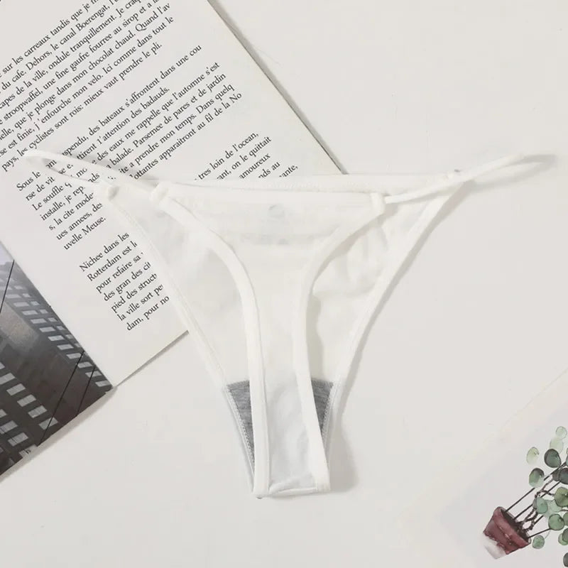 4Pcs/Set Women G-String Thongs Seamless Panties Sexy Lingerie Low Rise Female G-String High Cut Pantys Underwear