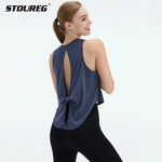 STOUREG New Women's Hollowed Out Dovetail Tank Top Yoga Wear, Outdoor Running Sports Fitness Tank Tops,Gym Shirt