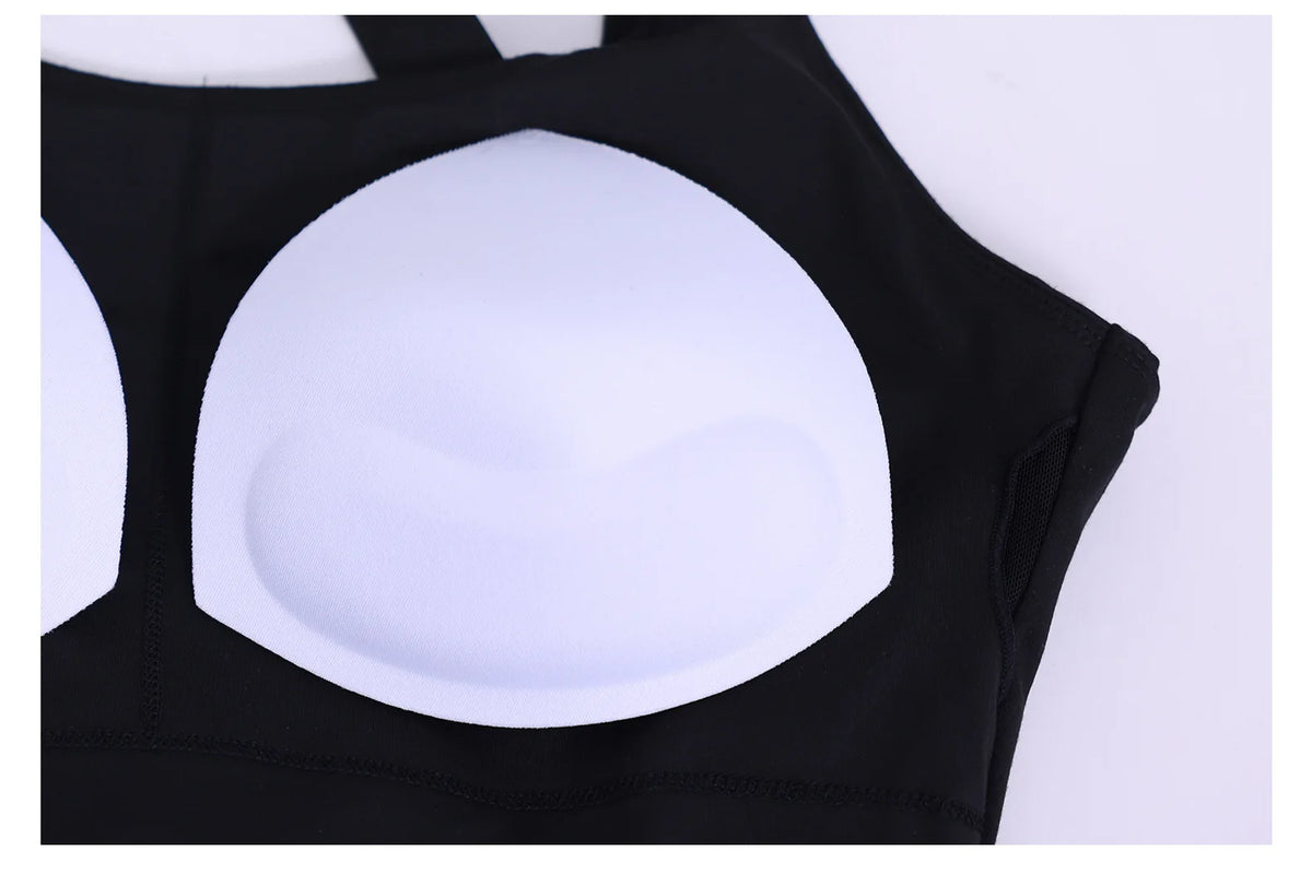 Women's Color Blocked Tennis Dresses Women Hollow Back Cross One Piece Sports Suits Built in Shorts with Pocket Yoga Golf Skirt