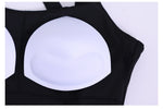 Women's Color Blocked Tennis Dresses Women Hollow Back Cross One Piece Sports Suits Built in Shorts with Pocket Yoga Golf Skirt