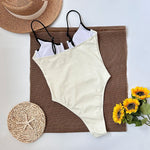 One Piece Swimsuit 2024 New Swimwear Black White Women Bathing Suit Beachwear Vintage Retro Monokini Swim Maillot de bain