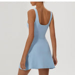 Tennis Fitness Dresses Women Fake Two Piece Sports Dress Outdoor Casual High ElasticityRunning Yoga Golf Mini Skirts