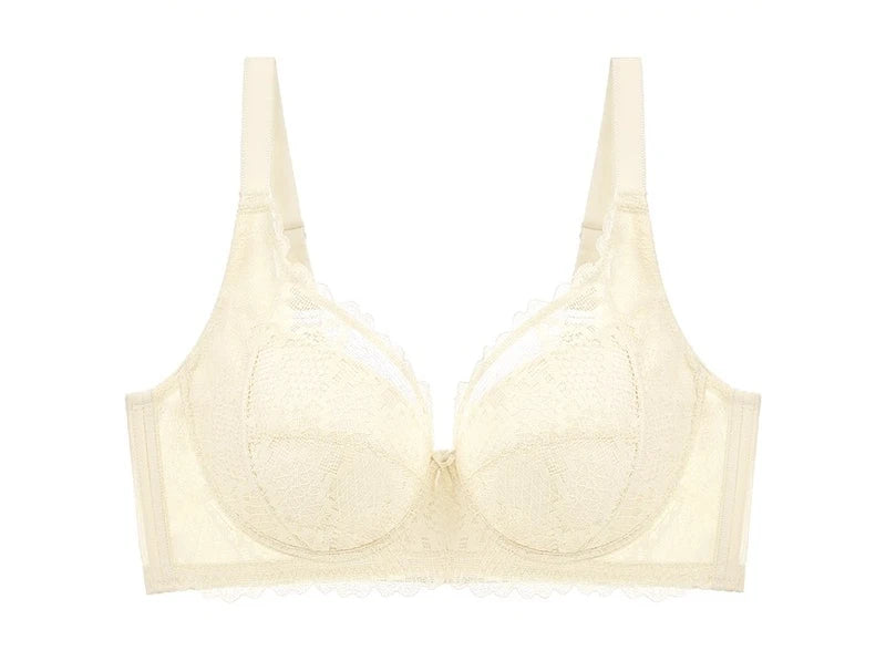 Large Size Bra for Women Full Cup Minimizer Bra Side Control Anti-Sag Lace Shapewear Underwear Sexy Support Plus Size Bra