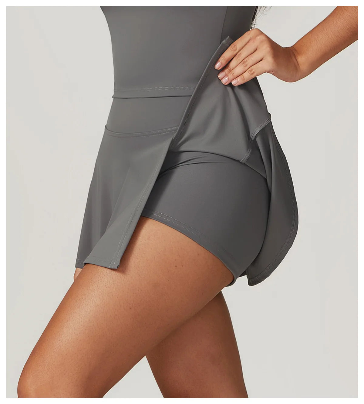 New Yoga Short Skirt Women Summer Comfortable Slit Yoga Skirt Fitness Outdoor Riding Skirt Anti-voyeur Sports Skirt High Quality