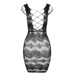 Women Sexy FishnetCover Up, Sheer Bodycon Sleepwear See Through Beachwear Without Bikini