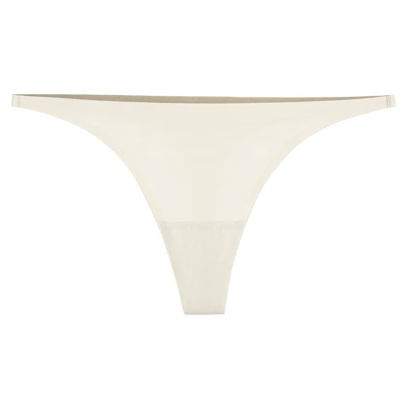 2024 Seamless Panties Ice Silk Seamless Panties For Women Soft Thin Thongs Woman Satin Underwear Female Bikini String Panties