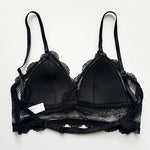 Deep U Backless Bralette Triangular Soft Seamless Underwear for Women Sexy Lace Bra Ladies Low Back Transparent Bras Tank Tops