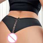 1 Pcs Large Size Tie Bow Sexy Women G-string Low Rise Sexy Thongs Comfortable Breathable Ribbed Ladies Thongs Intimate Lingerie