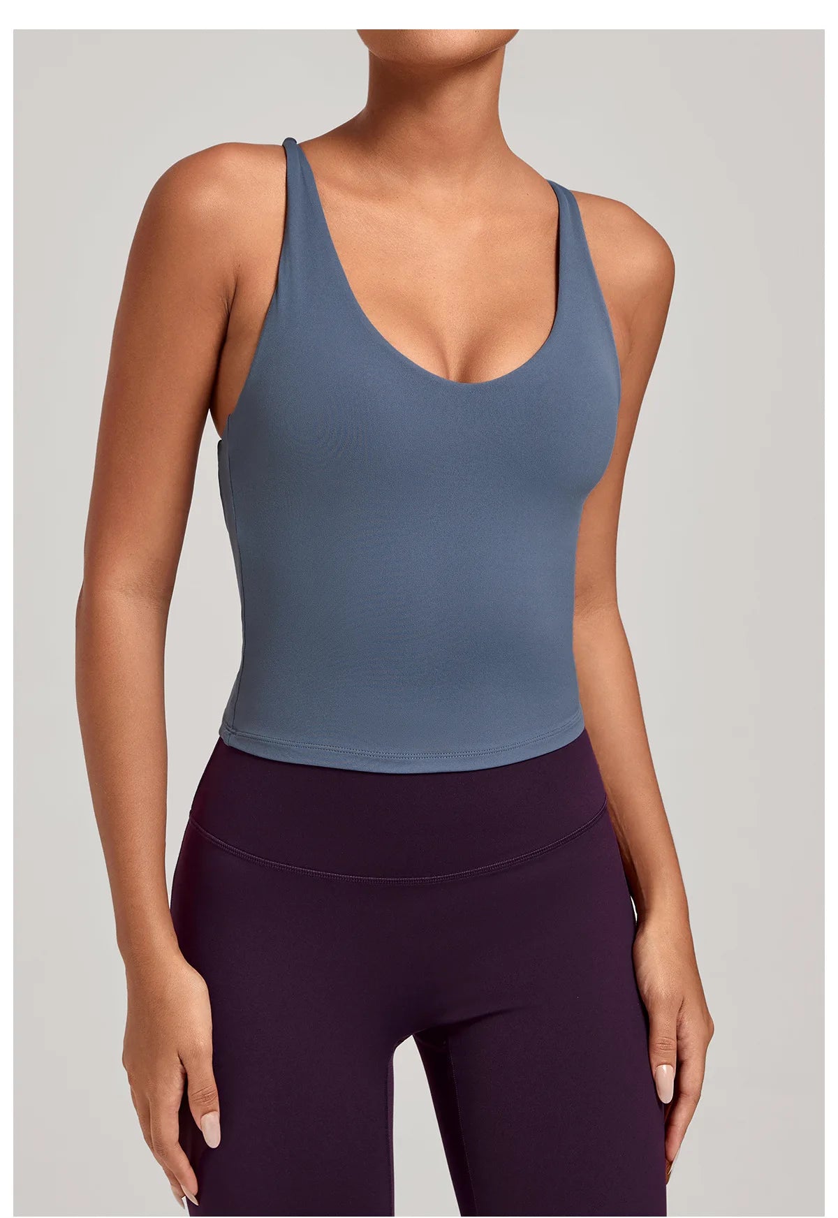 Women Sports Yoga Vest With Cross Shoulder Straps Quick Drying Sexy Yoga Bra Gym Breathablefitness Push Up Training Sports Vest