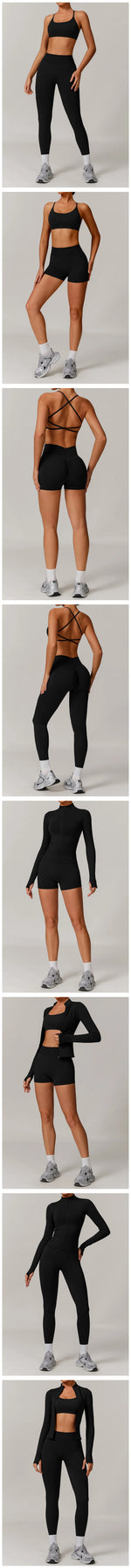 2/3PCS Yoga Set Women Workout Set Seamless Sportswear Gym Clothing Fitness Long Sleeve Crop Top High Waist Leggings Sports Suits