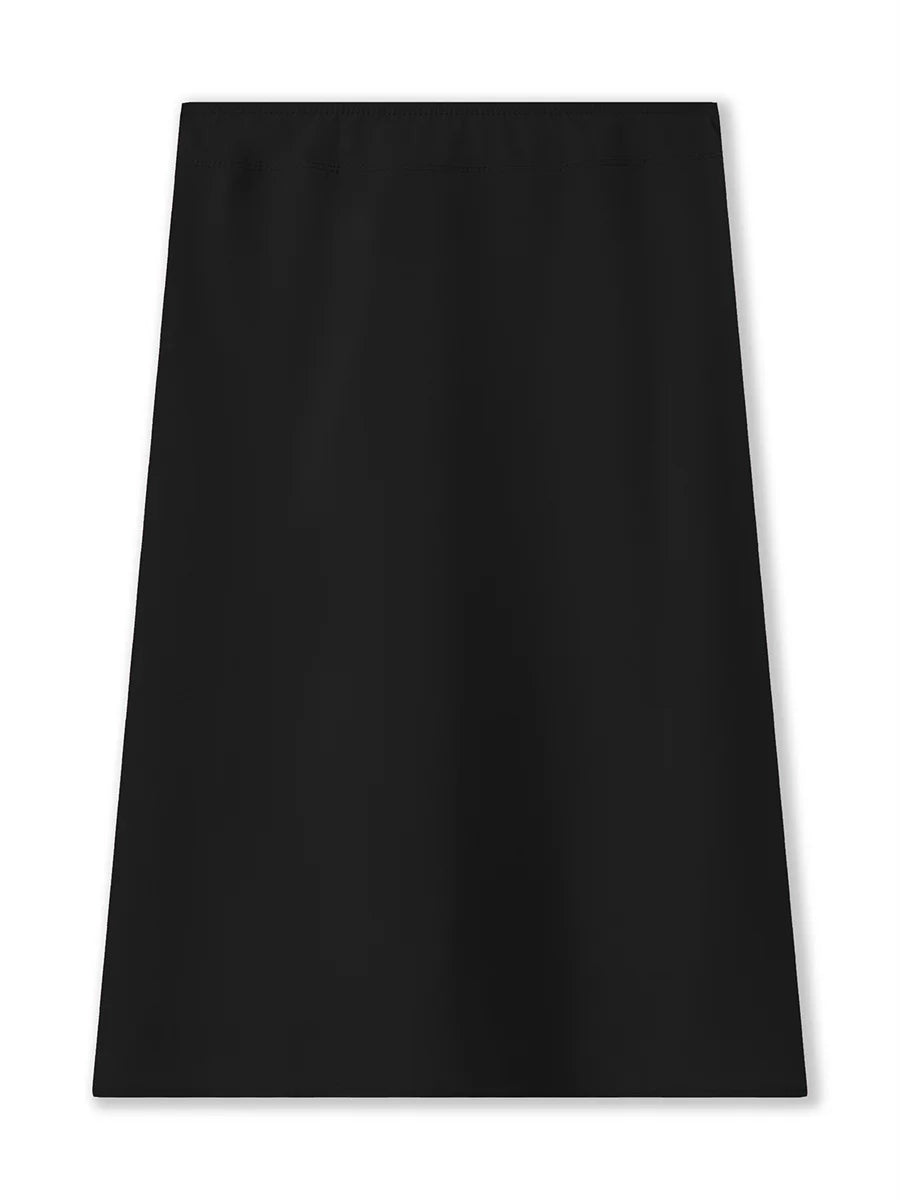 Summer Solid/Stripe/Plaid Midi Skirts for Women Casual Elegant A-Line Skirt for Beach Vacation Streetwear