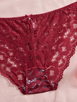 6-Piece Set Women's Bra and Panties Set Sexy Patterned Lace Patchwork No Lining Comfortable Fitting Women's Push-Up Bra Women's Underwear Set