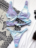 Sexy Adjustable Rings Cross Bandage Bikini Female Swimsuit Women Swimwear Two-pieces Bikini set Bather Bathing Suit Swim Lady