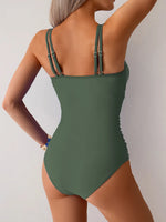 Vintage Mesh Patchwork One Piece Swimsuit Women Black Double Strap Pleate Transaprent Slim Tummy Control Swimwear 2025 Monokini
