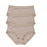 3Pcs/Set Low Rise Briefs Women Ice Silk Panties Breathable Seamless Underwear Solid Color Female Underpants Sexy Lingerie M-XL