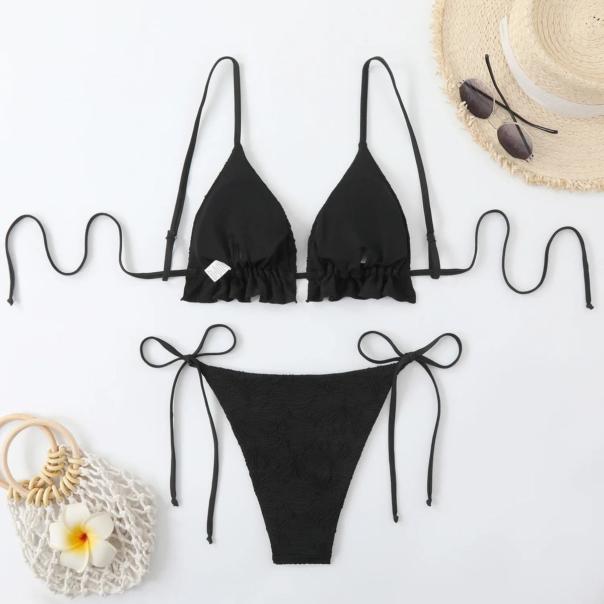 Sexy String Bikini 2026 Two Piece Mint Green Swimsuit Female Swimwear Women Thong Bikinis Set Bather Beachwear Bathing Suit Pool
