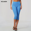 NCLAGEN Sport Leggings Women High Waist Yoga Capris Tight Slim Fit Mid Length Running Sports Pants For Outdoor Fitness Workout